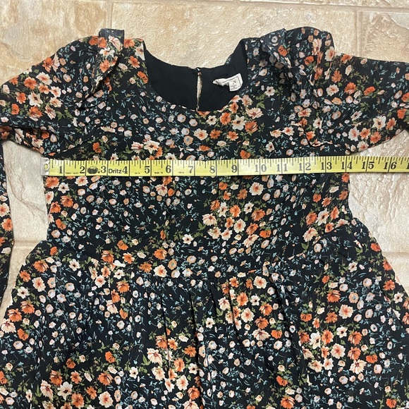 Hayden Girl gorgeous fall floral tiered dress-Girls size small-EUC - Picture 13 of 16